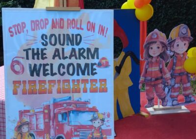 Fireman party theme by one dell of a party
