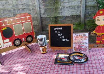 Fireman party theme by one dell of a party