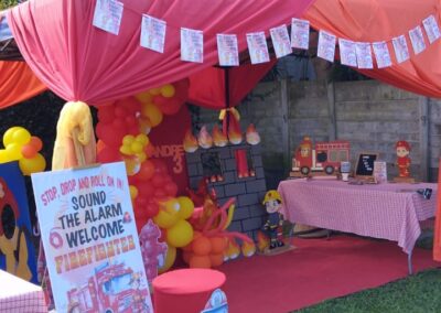 Fireman party theme by one dell of a party