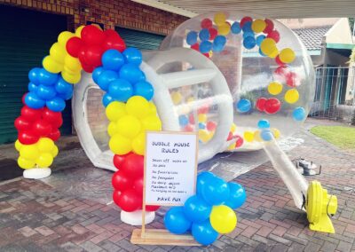 Bubble house by one dell of a party