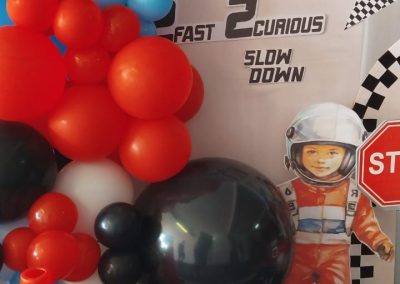 2 Fast 2 Curious party theme by one dell of a party