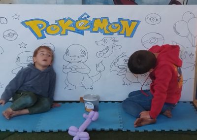 Pokemon colouring board by one dell of a party