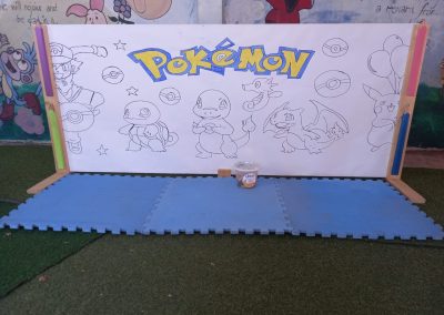 Pokemon colouring board by one dell of a party