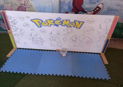 Pokemon colouring board by one dell of a party