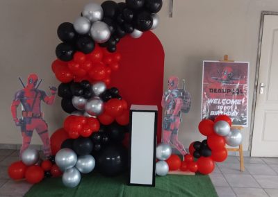 deadpool backboard by one dell of a party