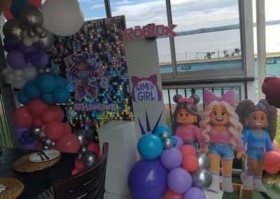 Backboards balloons by one dell of a party