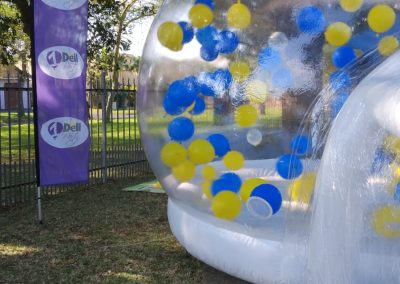 Bouncy bubble house inflatable by one dell of a party