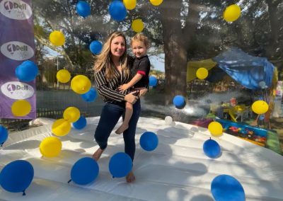 Bouncy bubble house inflatable by one dell of a party