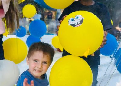 Bouncy bubble house inflatable by one dell of a party