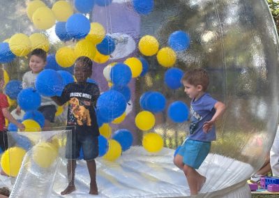 Bouncy bubble house inflatable by one dell of a party