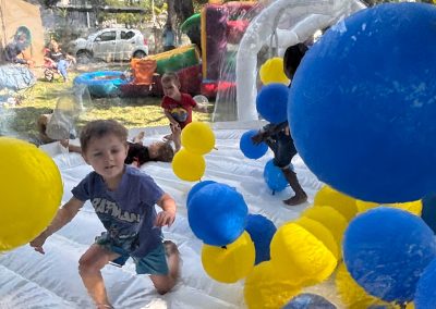 Bouncy bubble house inflatable by one dell of a party