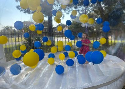 Bouncy bubble house inflatable by one dell of a party