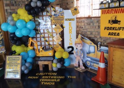 Construction party theme by one dell of a party