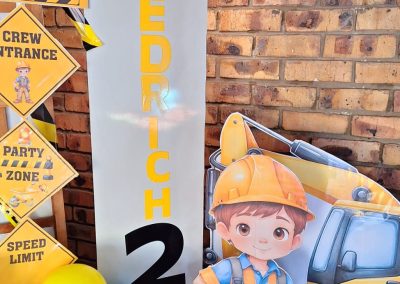 Construction party theme by one dell of a party