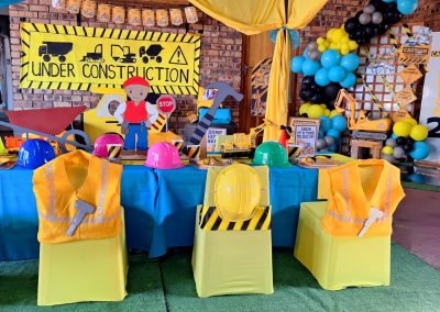 Construction party theme by one dell of a party