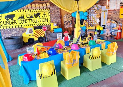 Construction party theme by one dell of a party