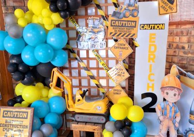 Construction party theme by one dell of a party