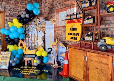 Construction party theme by one dell of a party