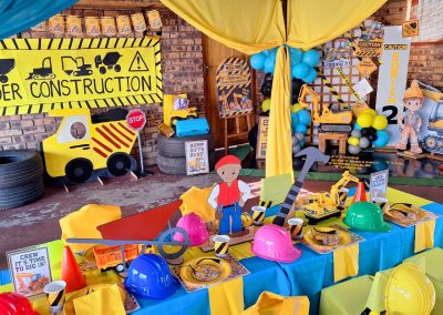 Construction party theme by one dell of a party