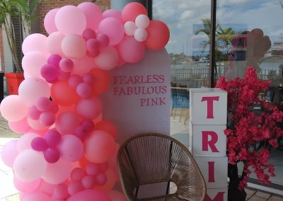 Balloon decorations by one dell of a party