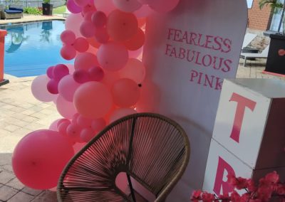 Balloon decorations by one dell of a party