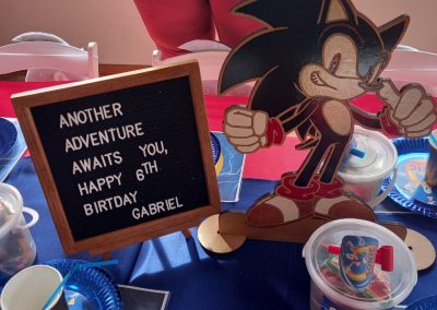 Sonic party theme by One dell of a party