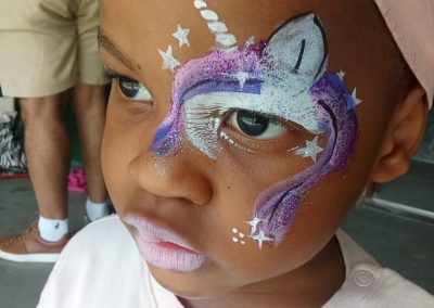 Face painting by one dell of a party