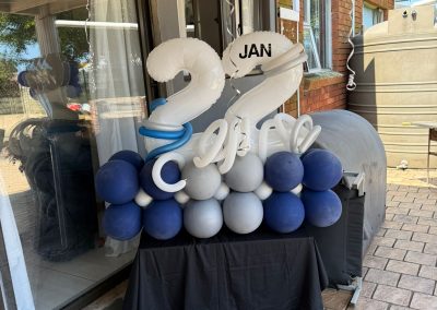 Balloon decorations by one dell of a party