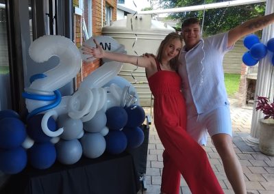 Balloon decorations by one dell of a party