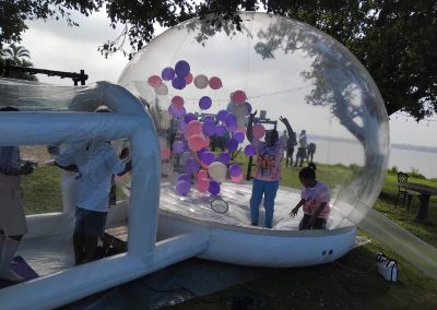 bouncy bubble house by one dell of a party