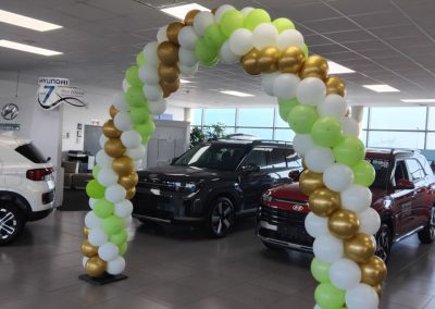 Balloon decorations by one dell of a party