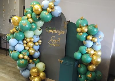 Balloon decorations by one dell of a party