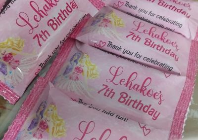 Themed Snacks by one dell of a party