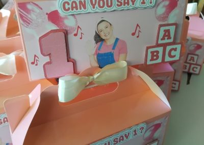 Snack boxes done by one dell of a party