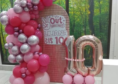 Balloon decorations by one dell of a party