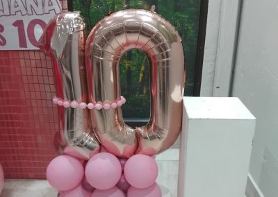 Balloon decorations by one dell of a party