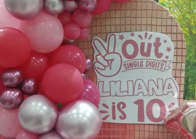Balloon decorations by one dell of a party