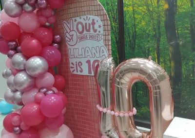 Balloon decorations by one dell of a party