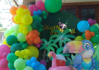 Balloon decorations by one dell of a party