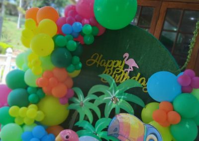 Balloon decorations by one dell of a party