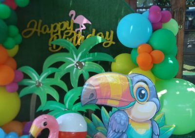 Balloon decorations by one dell of a party