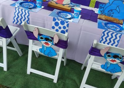 Lilo and stitch party set up by one dell of a party