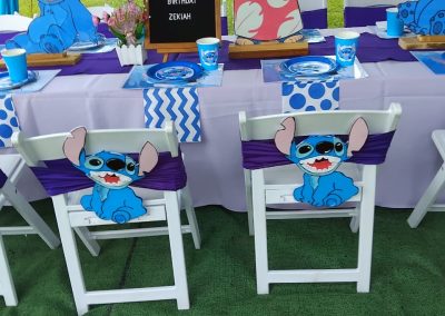 Lilo and stitch party set up by one dell of a party