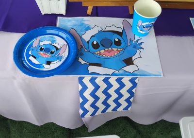 Lilo and stitch party set up by one dell of a party