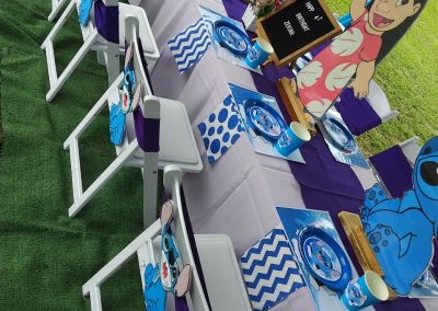 Lilo and stitch party set up by one dell of a party