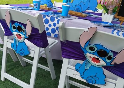Lilo and stitch party set up by one dell of a party