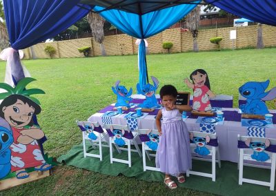 Lilo and stitch party set up by one dell of a party
