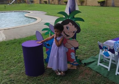 Lilo and stitch party set up by one dell of a party