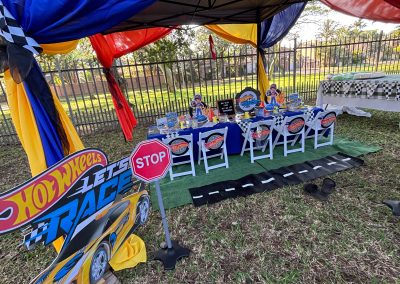 Hot wheels party theme done by one dell of a party