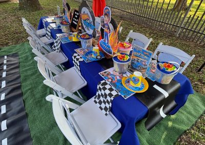 Hot wheels party theme done by one dell of a party